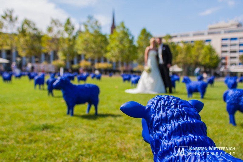Heiraten mal anders - Blaue Schafe in Wiesbaden...