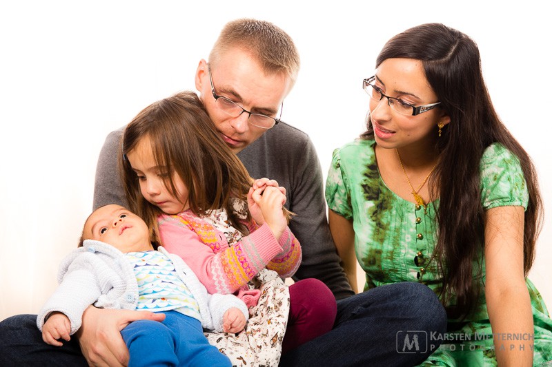 Fotoshooting im eigenen Wohnzimmer