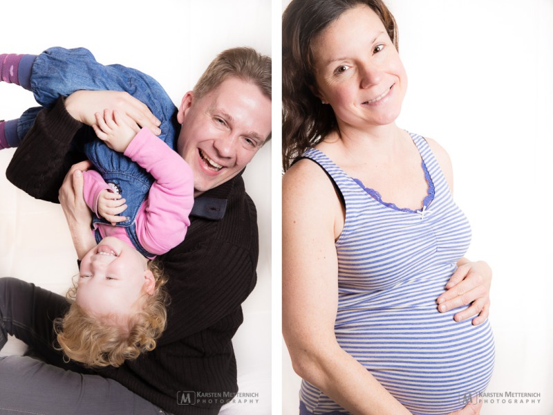 Beim Familienshooting steht der Spass im Vordergrund